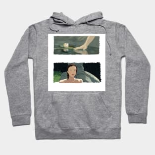 Water Lily and woman Hoodie